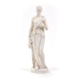 MARBLE SCULPTURE HEBE GODDESS OF YOUTH, late 19th century