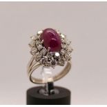 RUBY AND DIAMOND RING