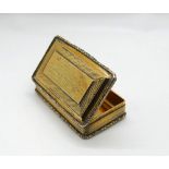 SILVER GILT BOX, EARLY 19TH CENTURY