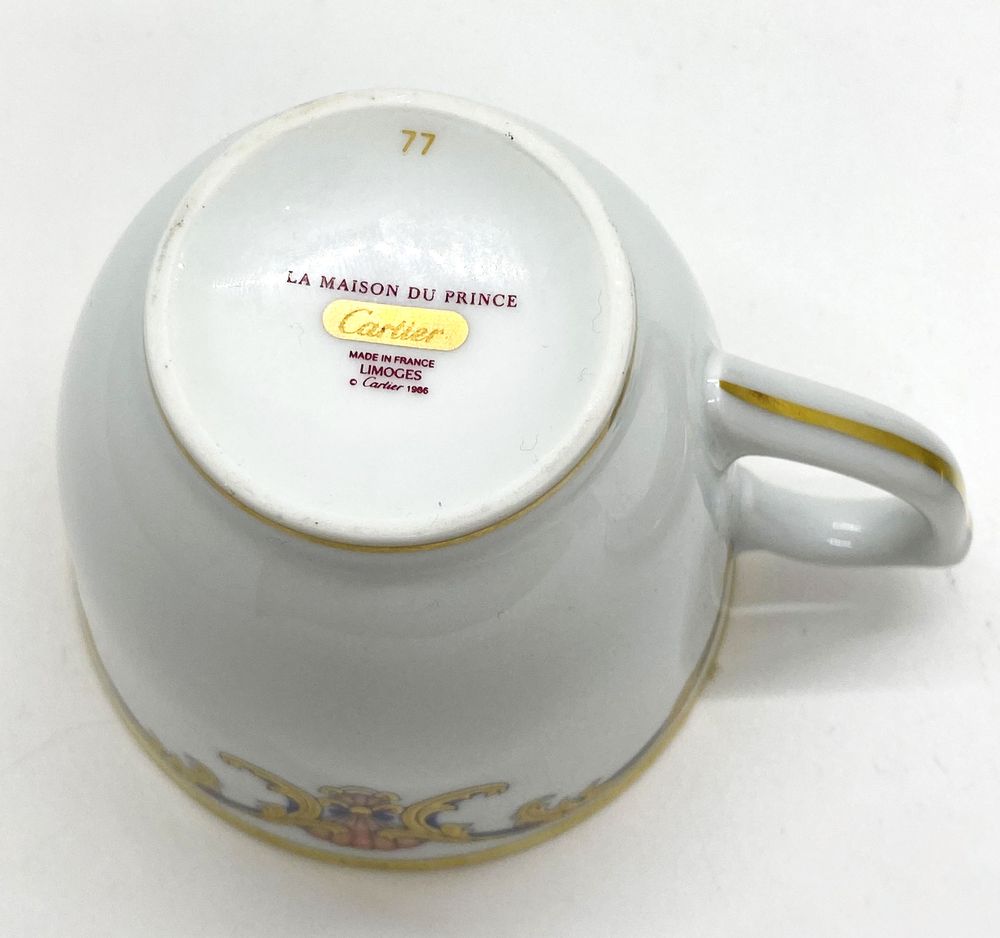 CARTIER LIMOGES PORCELAIN TEA/COFFEE SERVICE Model «La Maison du Prince» - Image 2 of 3