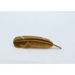 HERMES FEATHER BROOCH