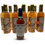 12 DEMI SAUTERNES CHÂTEAU LA TOUR BLANCHE 1ER CRU 1998 37,5cl; 1 DEMI SAUTERNES BARON PHILIPPE 1988