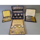 4 Boxed Sets Of Spoons & Butter Knives