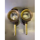 2 Brass Carriage Lamps