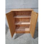 A Pine Kitchen Cupboard H100cm x W72cm x D37cm