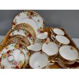 38Pc Part Royal Stafford & Bouquet Tea Service