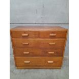 An Oak Chest Of Drawers H96cm x W106cm x D48cm