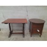 Mahogany Sewing Cabinet H54cm x D50cm & Coffee Table H55cm