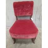 Mahogany Button Back Nurse Chair