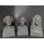 3 Composer's Busts