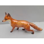 A Beswick Fox, Beswick Horse & Huntsman Rider And Beswick Horse - Chipped On Ear And Broken Legs