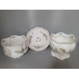 3 Aynsley Wild Tudor Plant Bowls, Fruit Bowl & Jug