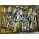 A Box Of Assorted Cutlery