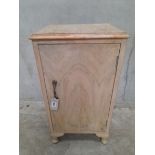 A Walnut Bedside Cabinet H68cm x W36cm x D32cm