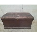 A Painted Pine Blanket Box H48cm x W99cm x D53cm