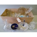 A Box Misc Glassware - Fruit Bowl, Glasses Etc