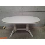 A Painted Pine Extending Table H77cm x L152cm x W105cm