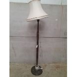 Mahogany Oriental Standard Lamp