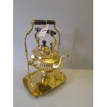 A 19th Century Brass Spirit Kettle