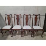 4 Mahogany Dining Chairs
