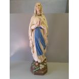 Statue Of Our Lady Of Lourdes H92cm