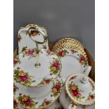 20Pc Part Royal Albert Old Country Roses Tea set & 18Pc Part Royal Victoria Summer Rose Tea Service