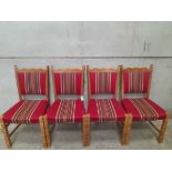 4 Oak Dining Chairs