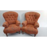 A Pair Of Button Back Windsor Chairs