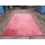 A Maroon Carpet L363cm x W240cm