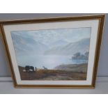 Print - Coastal & Sheep Scene Signed Coulson