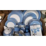 58Pcs Of Maxwell Williams Sorbet Sky Tea & Dinnerware