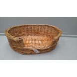 A Wicker Dog Basket