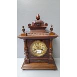 A Mahogany Mantel Clock
