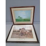 Print - In The Shade Of The Oaks By Barrie Linklater & 2 Other Horse Prints