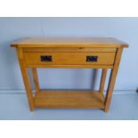 A Modern Oak Hall Table H76cm x W90cm x D30cm