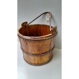 A Metal & Wooden Well Bucket