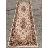 A Cream Pattern Rug L240cm x W83cm