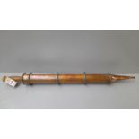 A Large Victorian Copper Syringe