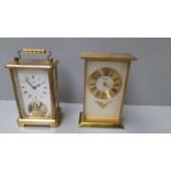 2 (8 Day) Swiza & Schatz Carriage Clocks