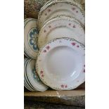 18 Victorian Dinner Plates, Dishes Etc