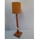 A Mahogany Standard Lamp & Shade