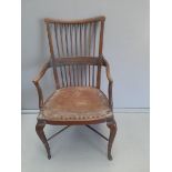 A Mahogany Spindle Back Armchair