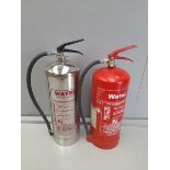 2 Water Filled Fire Extinguishers