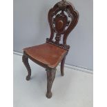 A Mahogany Hall Chair