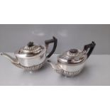 2 Plated Teapots (1 Damaged)