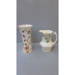 A Ringtons Jug, Arthur Wood Vase, Glass Dishes Etc