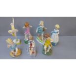 7 Royal Worcester & Other Figurines