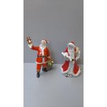 2 Royal Doulton Father Christmas Figures