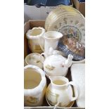 A Box Of Aynsley Teaware & Royal Doulton Collectors Plates