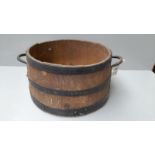 A Victorian 2 Handled Trug With Bands